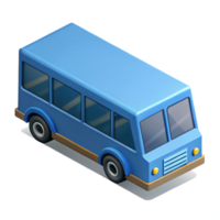 exemplary baroque Isometric bus. Flat color, symmetrical. with Scalable Design. gallery standard png