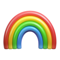 dramatic dramatic Flat color rainbow with symmetrical arches. Minimal with Scalable Design. refined png