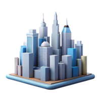 enchanting energetic surreal Scalable geometric city skyline. Flat color, crisp edges, clean lines with Scalable Design. crisp png