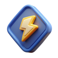 beautiful rare Triangular badge, stylized lightning bolt. Clean lines, flat color, with Scalable Design. png