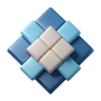 serene urban Minimal geometric pattern of overlapping squares. Flat color, clean lines with Scalable Design. masterfully captured png