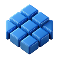 dynamic enchanting Geometric blue squares arranged in a grid pattern. Minimal, with Scalable Design. impeccable png