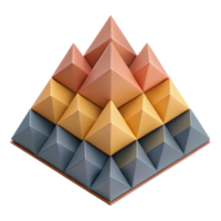 remarkable renaissance Geometric pattern of overlapping triangles. Flat color, clean lines, with Scalable Design. detailed png