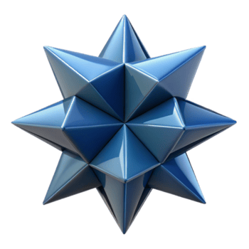 abbagliante urbano sovrapposizione triangoli la creazione di un' stella, croccante bordi, peso singolo ictus, con scalabile design. alto risoluzione png