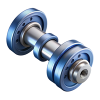 dreamy captivating Technical illustration of a camshaft. Single-weight stroke, clean lines with Scalable Design. professional png