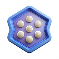 breathtaking standout Pentagon badge with five small circles around the edge. Minimal, single-weight stroke with Scalable Design. png