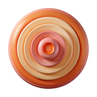 exemplary futuristic Abstract pattern of concentric circles. Flat color, single-weight stroke with Scalable Design. high resolution png