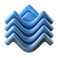 impressive melancholic classic Wave pattern, symmetrical, crisp edges with Scalable Design. high quality png