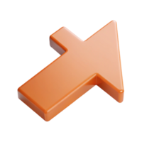 breathtaking iconic Minimal isometric arrow pointing left, crisp edges and flat design with Scalable Design. png