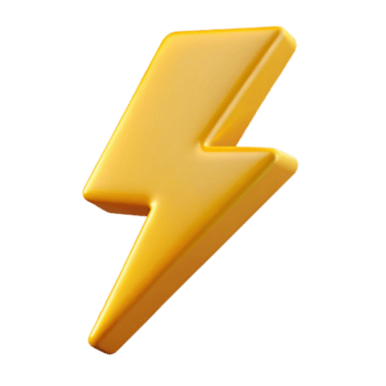 cativante gótico uma estilizado relâmpago parafuso personagem com afiado ziguezagues. fresco arestas, plano cor, com escalável Projeto. perfeito clareza png