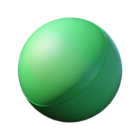 dramatic remarkable Isometric sphere, flat green color, minimal design, crisp edges with Scalable Design. png