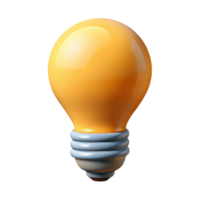 striking sought-after Minimalist lightbulb icon, single-weight stroke. Flat color, crisp edges, with Scalable Design. png