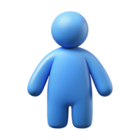 por excelencia futurista humano figura icono con sencillo cabeza y cuerpo. crujiente bordes, simétrico con escalable diseño. Perfecto claridad png