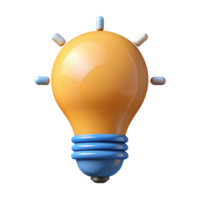 magnificent modern Lightbulb icon representing idea or innovation. Crisp edges, flat color, minimal design with Scalable Design. masterfully captured png