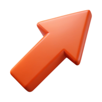 striking unforgettable Isometric arrow pointing upwards. Minimal, scalable, single-weight stroke with Scalable Design. png