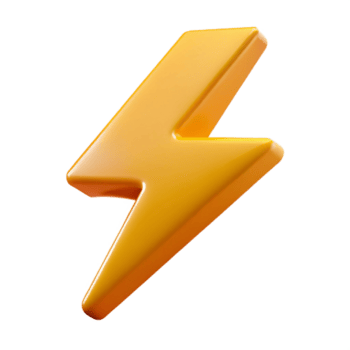 immacolato ambita minimalista fulmine bullone logo. pulito linee, solido colori, scalabile, piatto colore con scalabile design. png