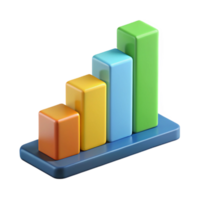 pacífico hipnotizante empilhado Barra gráfico com quatro segmentos. limpar \ limpo linhas, fresco arestas, mínimo Projeto com escalável Projeto. profissional png