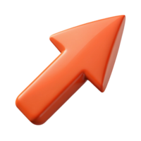 rare urban Isometric arrow pointing upwards. Minimal, scalable, single-weight stroke with Scalable Design. 4K png