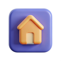 inspired victorian Square badge with a simple house icon. Minimal, crisp edges, single-weight stroke with Scalable Design. handcrafted png