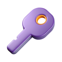 mesmerizing impressionist Key icon representing access or security. Single-weight stroke, flat color, with Scalable Design. refined png