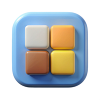 peaceful dazzling Square badge divided into four quadrants. Symmetrical, flat color, minimal design with Scalable Design. professional png