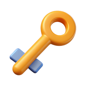 extraordinário etéreo artístico uma simétrico chave ícone. peso único AVC, plano cor, com escalável Projeto. 8k png