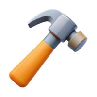 striking notable Technical illustration of a hammer. Clean lines, minimal, crisp edges with Scalable Design. png