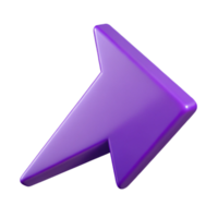 mesmerizing unparalleled Geometric arrow pointing right, crisp edges, flat purple with Scalable Design. png
