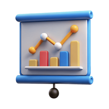 överdådig fredlig kreativ presentation Diagram med stigande linje Graf. knaprig kanter, platt Färg, med skalbar design. skarp png