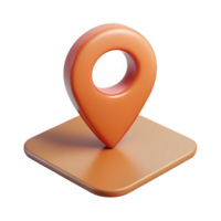 mysterious gorgeous Location pin on a simplified map. Crisp edges, flat color, with Scalable Design. crisp png