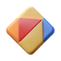 radiant memorable Square badge divided diagonally. Flat color, symmetrical, minimal with Scalable Design. png