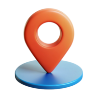 spectacular coveted Location pin icon with a circular base. Flat color, with Scalable Design. png