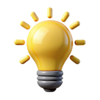 sought-after tropical Minimalist lightbulb logo. Clean lines and flat yellow color with Scalable Design. museum quality png