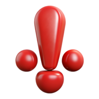 vibrant organic Crisp edges define a scalable exclamation mark in scarlet. Clean lines with Scalable Design. top-tier png
