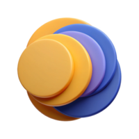 signature classic Overlapping circles, flat color, minimal design. Clean lines, with Scalable Design. masterfully captured png