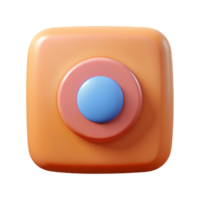 spectacular standout Square badge with rounded corners and a central circle. Geometric, with Scalable Design. png