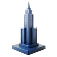 signature nordic Minimal silhouette of a tall skyscraper. Single-weight stroke, clean lines with Scalable Design. high resolution png