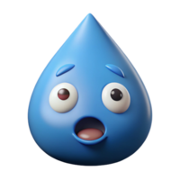 rare industrial Teardrop-shaped character with a surprised expression. Crisp edges, single-weight stroke, with Scalable Design. handcrafted png