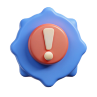 stunning distinguished Speech bubble badge with an exclamation mark. Flat color, clean lines, symmetrical with Scalable Design. png