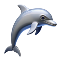 striking minimalist Silhouette of a jumping dolphin. Crisp edges, clean lines, flat color with Scalable Design. studio quality png