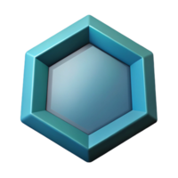 sumptuous vintage Geometric silhouette of a hexagon. Crisp edges, single-weight stroke, flat color with Scalable Design. expertly shot png