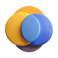standout tropical Overlapping circles, flat color, minimal design. Clean lines, with Scalable Design. flawless png