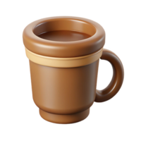 radiant signature Minimalist coffee cup icon with crisp edges and a flat brown color. with Scalable Design. png