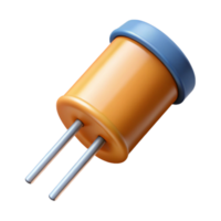 vibrant surreal Schematic diagram of a capacitor. Minimal design, clean lines, with Scalable Design. high resolution png