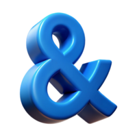 dreamy alluring Geometric ampersand symbol, minimal design, single-weight stroke. Flat blue with Scalable Design. 8K png