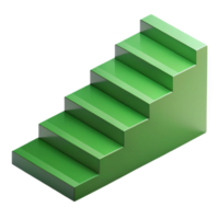 elegante Eterno escalável isométrico Escadaria com peso único AVC, verde com escalável Projeto. png