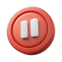 glorious industrial Pause icon representing stop or hold. Clean lines, crisp edges, minimal design with Scalable Design. high quality png