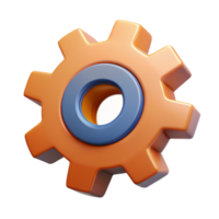 celebrated baroque Gear mechanism with interlocking cogs. Crisp edges, scalable, flat color with Scalable Design. fine detail png