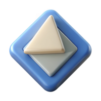 exquisite intense organic Triangular badge divided into three sections. Scalable, minimal, single-weight stroke with Scalable Design. fine detail png