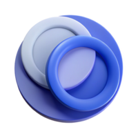 elegant standout Overlapping circles, scalable design, flat color. Minimal and clean with Scalable Design. png